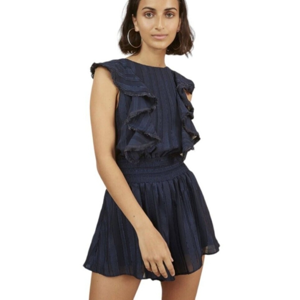 Finders Keepers Ruffle Soraya Romper Size XS